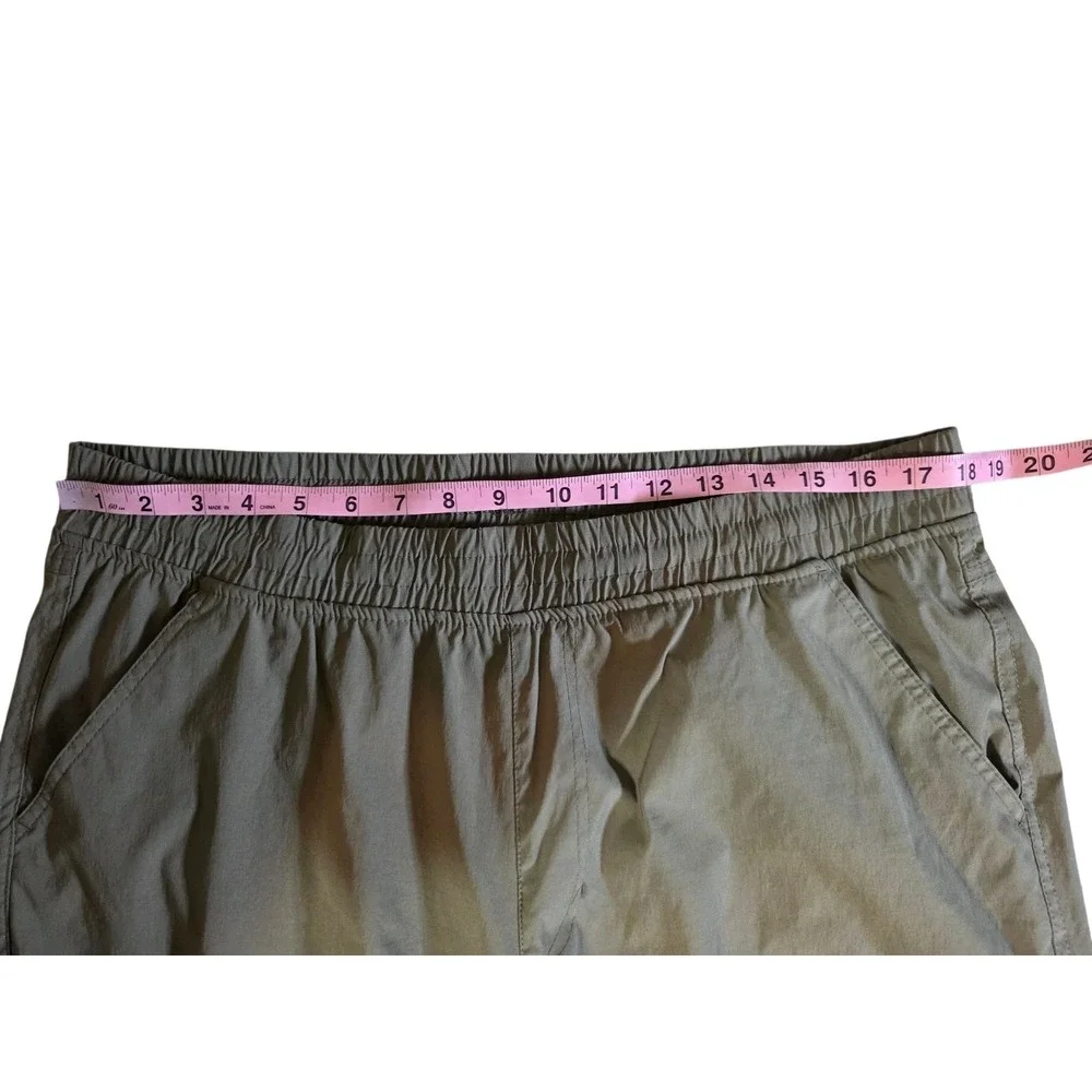 Hi-Tec Olive Green Men's/Unisex Convertible Hiking‎ Cargo Nylon Pants Pull On L